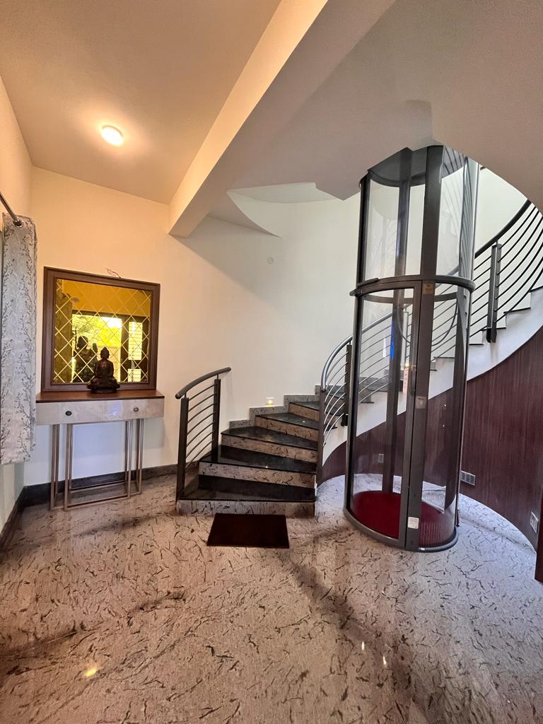 Lift landing at Saptha Sagara Villa
